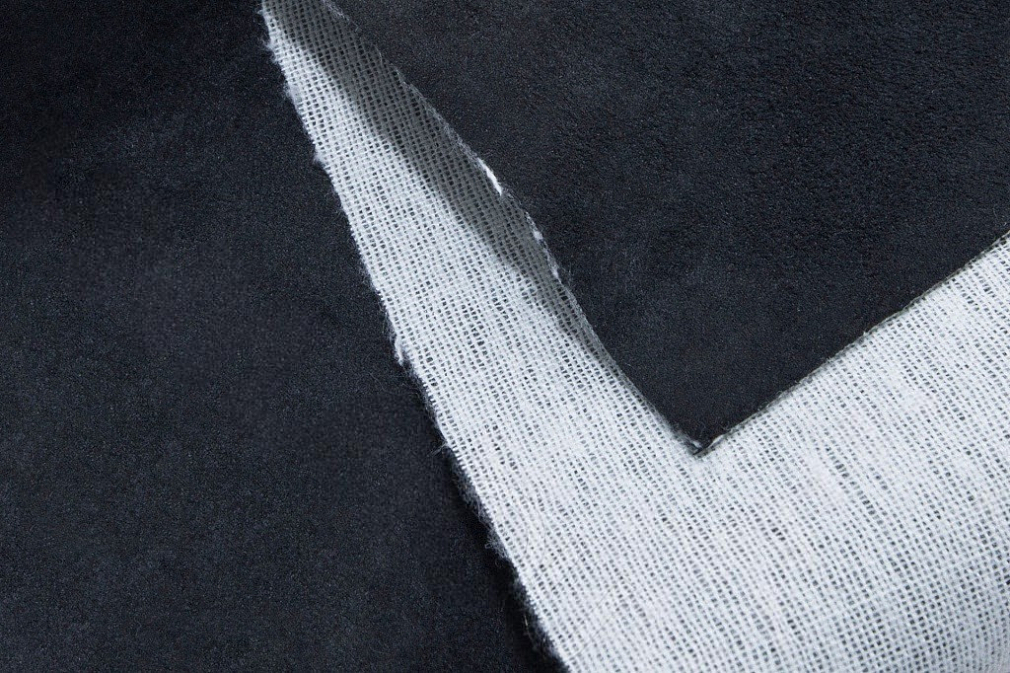 Алькантара без клея черная